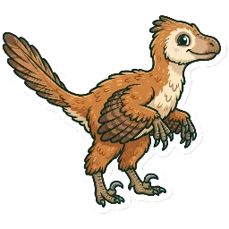 Cartoon of Protarchaeopteryx