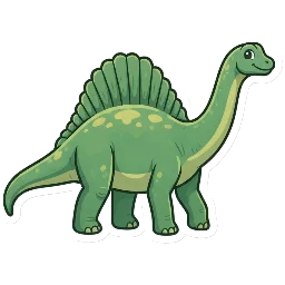 Cartoon of Rebbachisaurus