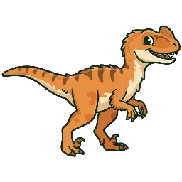 Cartoon of Santanaraptor