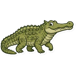 Cartoon of Sarcosuchus