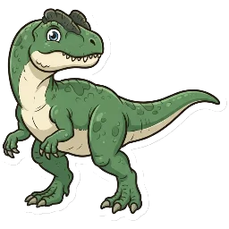 Cartoon of Shuangbaisaurus