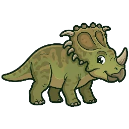 Cartoon of Sinoceratops