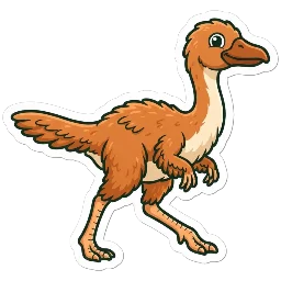 Sinornithomimus, joonistatud