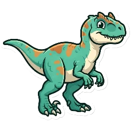 Cartoon of Sinraptor