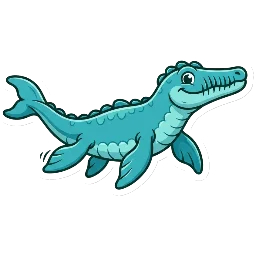 Cartoon of Sulcusuchus
