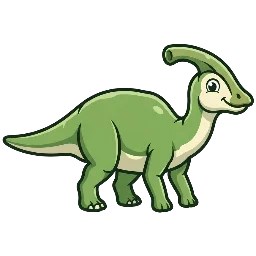 Cartoon of Tsintaosaurus