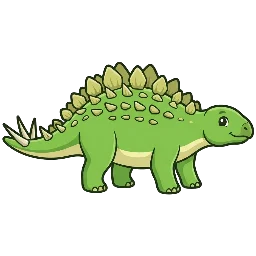Cartoon of Tuojiangosaurus