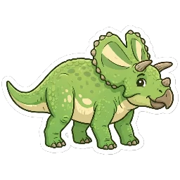 Cartoon of Utahceratops
