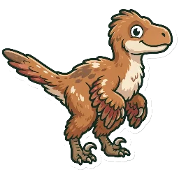 Utahraptor, joonistatud