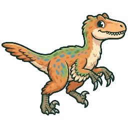 Cartoon of Vayuraptor