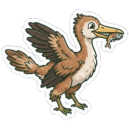Cartoon of Yanornis