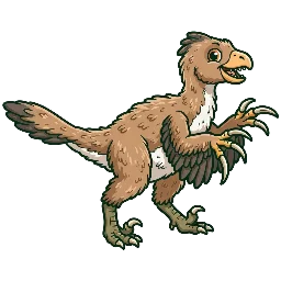 Cartoon of Yixianosaurus