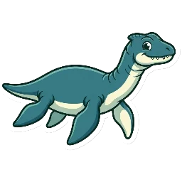 Cartoon of Yuzhoupliosaurus