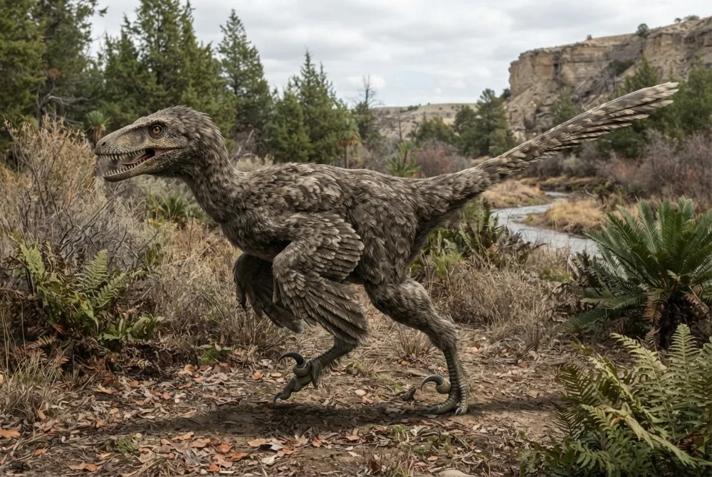 Acheroraptor, tehisaru joonistatud