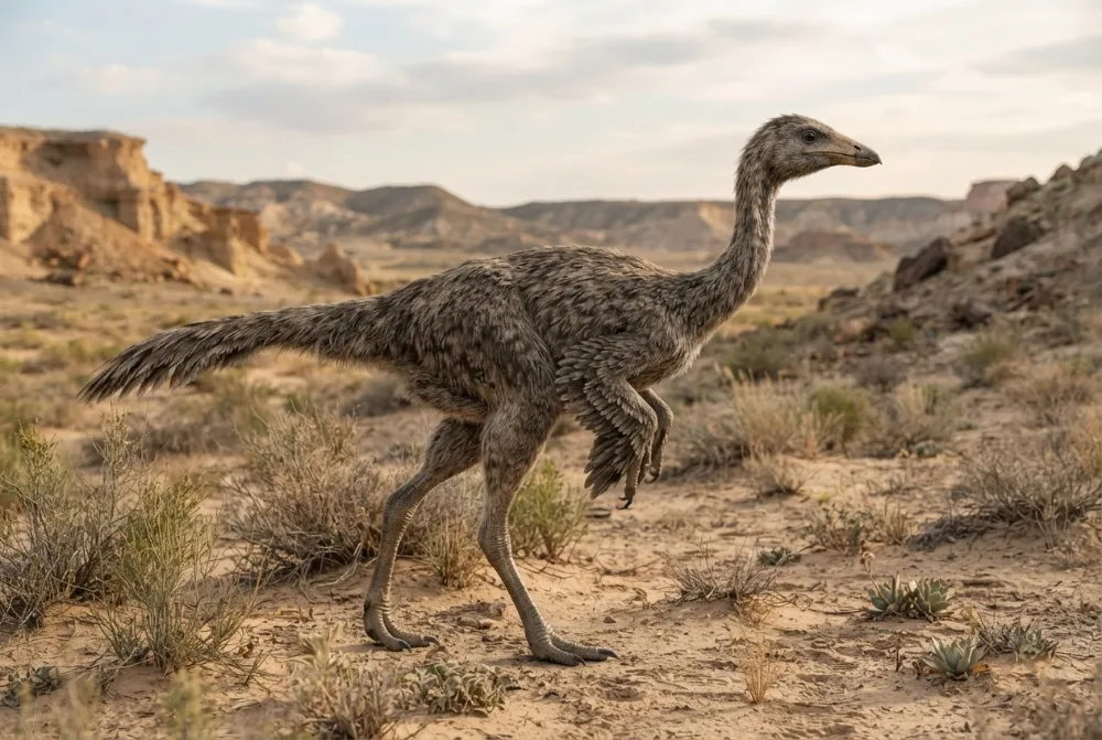AI-made picture of Aepyornithomimus