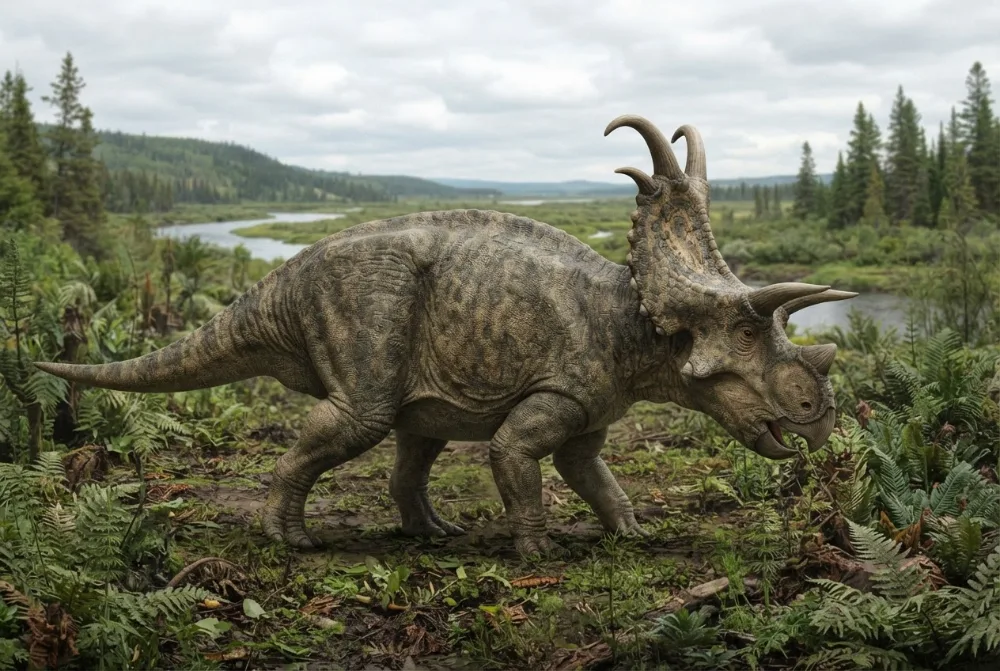 AI-made picture of Albertaceratops