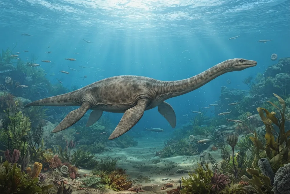 AI-made picture of Alexeyisaurus