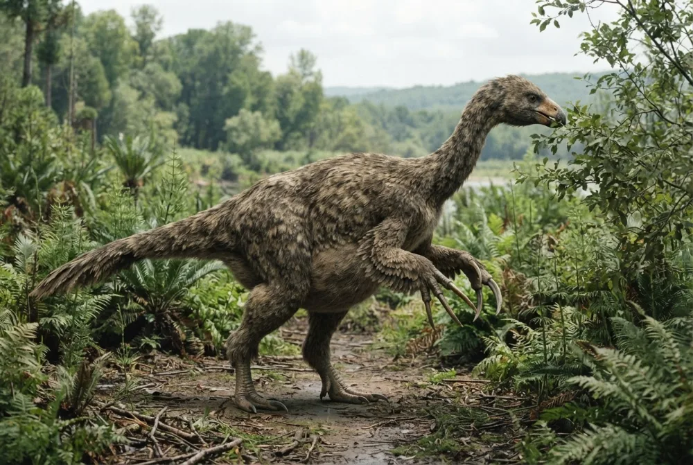 AI-made picture of Alxasaurus