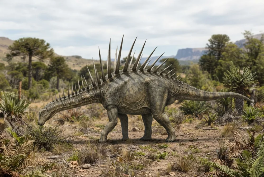 AI-made picture of Amargasaurus