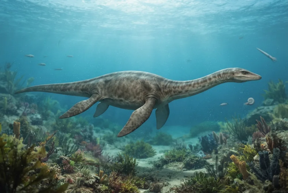 AI-made picture of Anningasaura