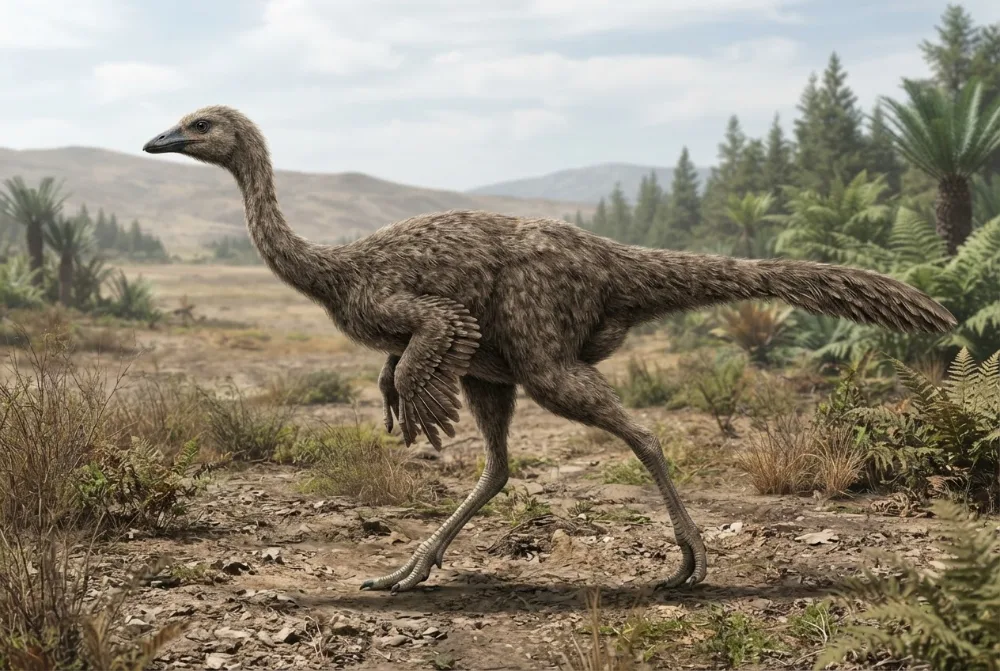 AI-made picture of Archaeornithomimus