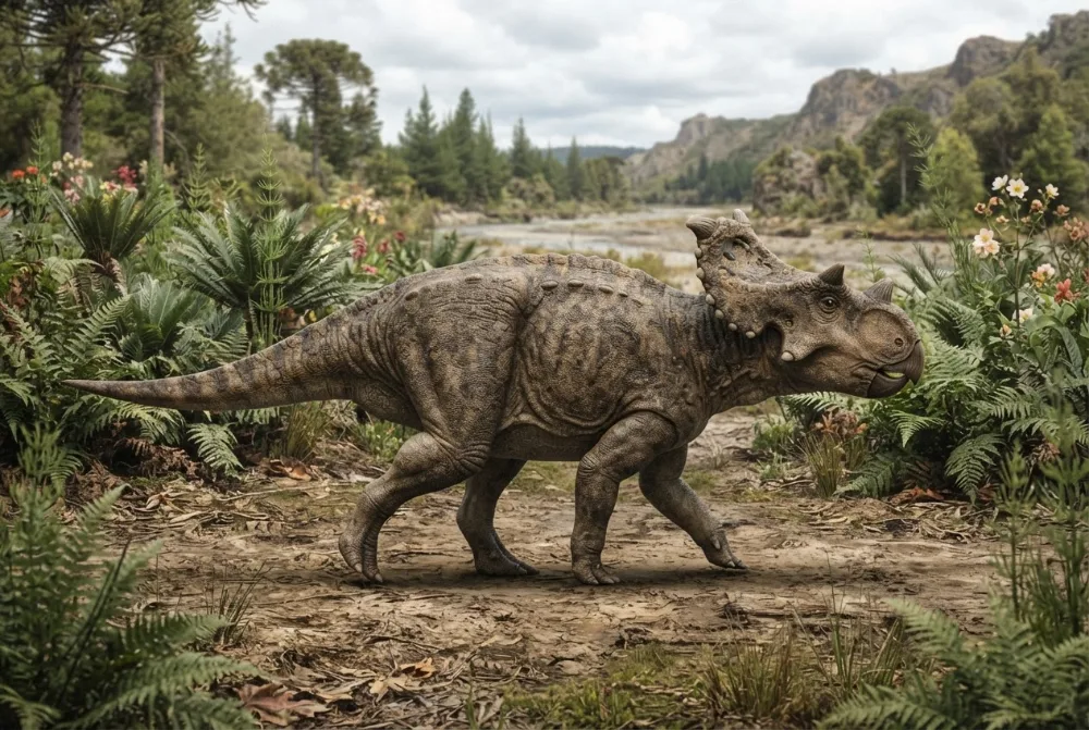 Asiaceratops, tehisaru joonistatud