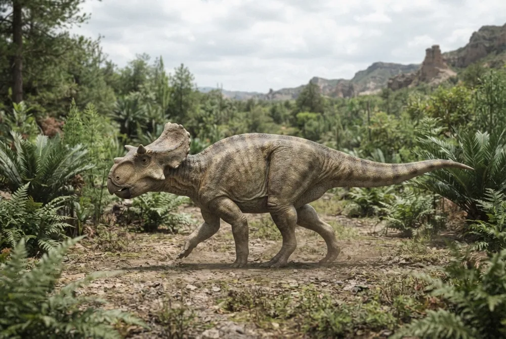 AI-made picture of Auroraceratops