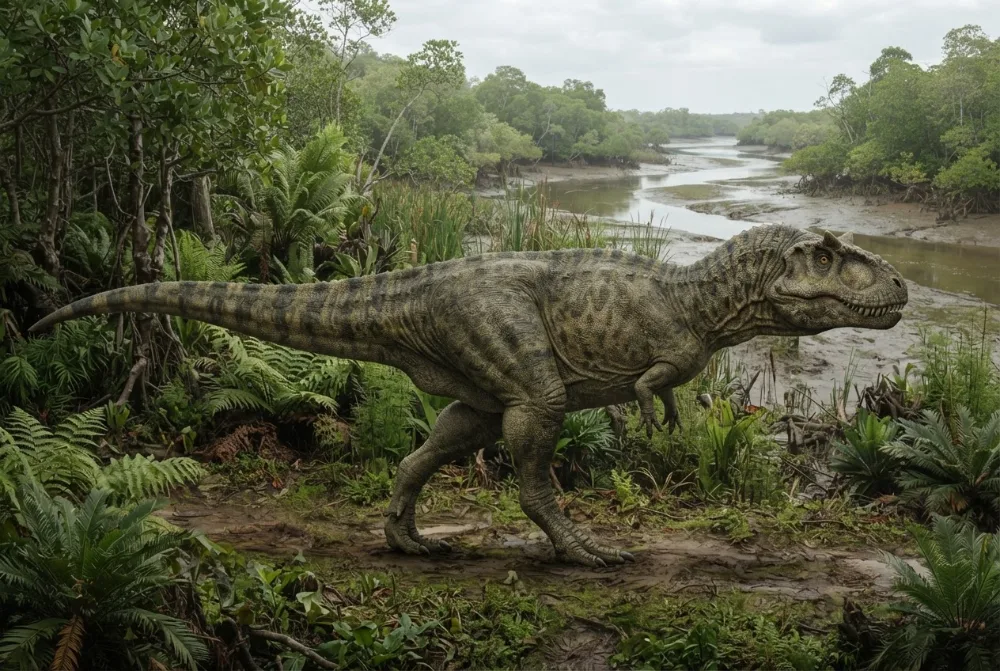 AI-made picture of Bahariasaurus