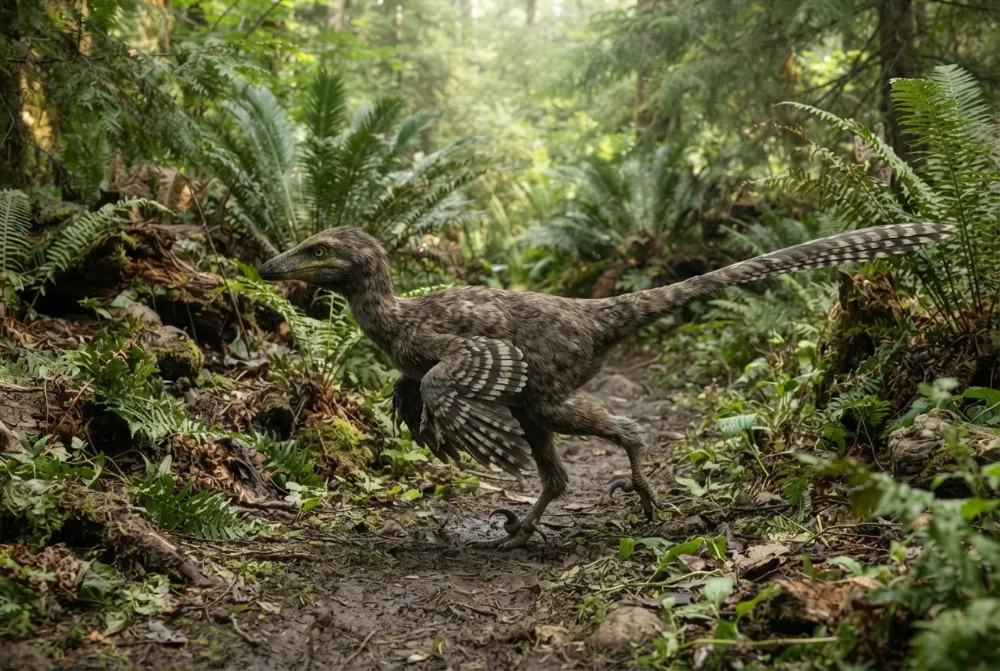 AI-made picture of Bambiraptor
