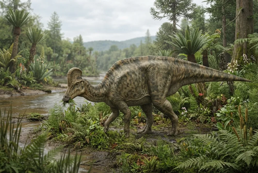 AI-made picture of Corythosaurus