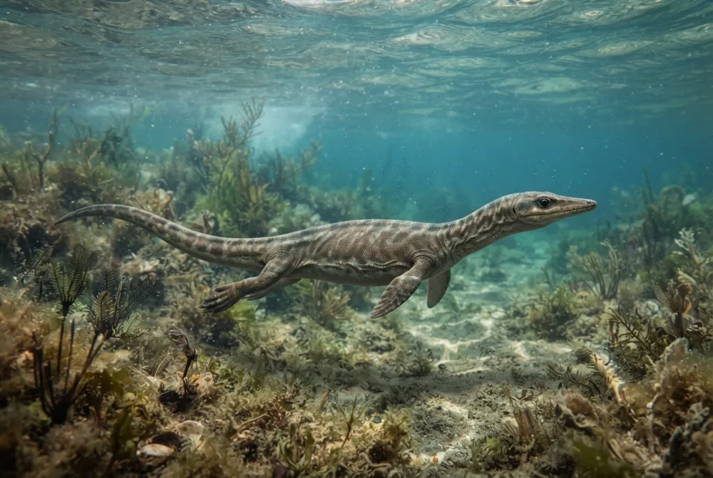 AI-made picture of Dactylosaurus