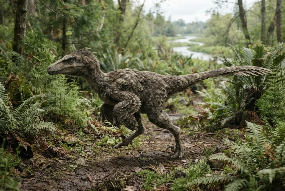 AI-billede af Deinonychus