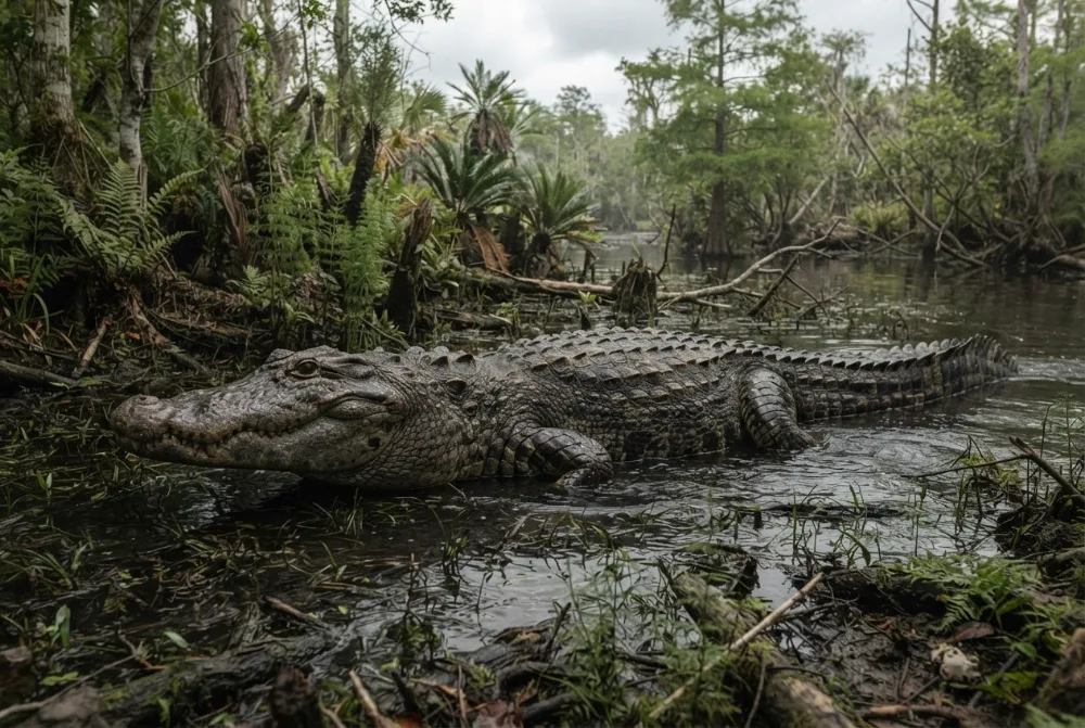 AI-made picture of Deinosuchus