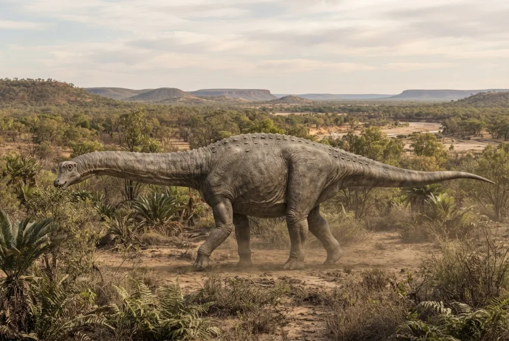 AI-made picture of Diamantinasaurus