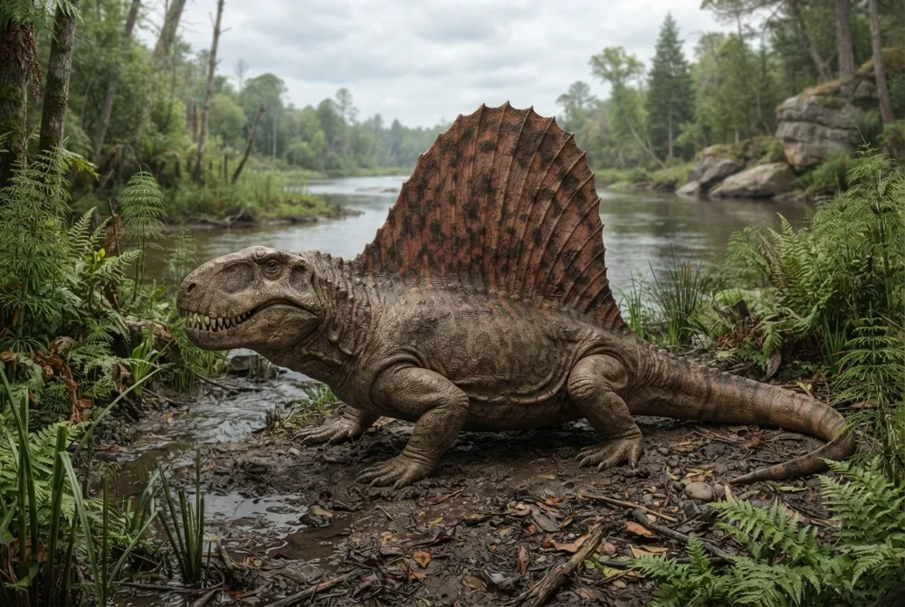 KI-Bild von Dimetrodon