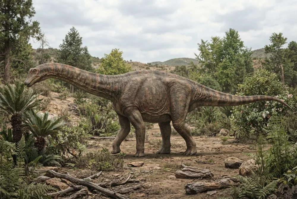 Dongyangosaurus, tehisaru joonistatud