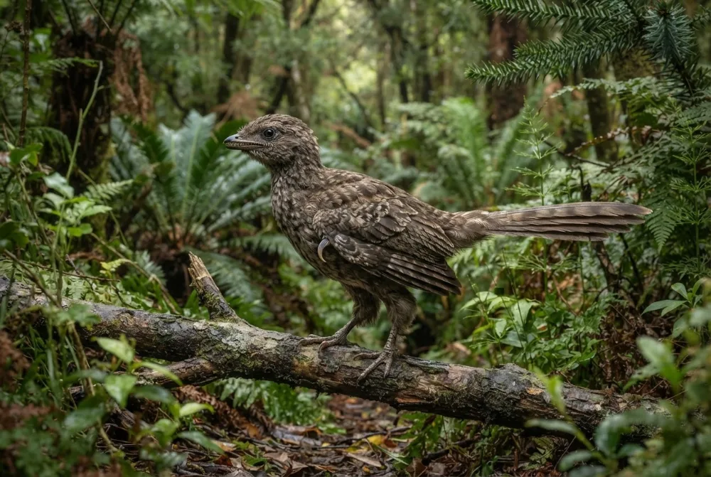 Immagine di Eoenantiornis creata dall'IA