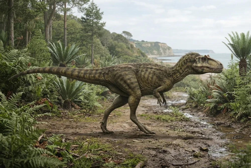 Eotyrannus, tehisaru joonistatud