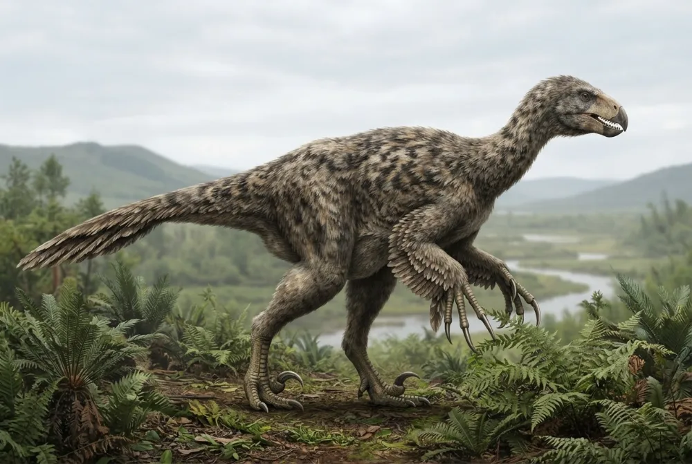 KI-Bild von Erlikosaurus