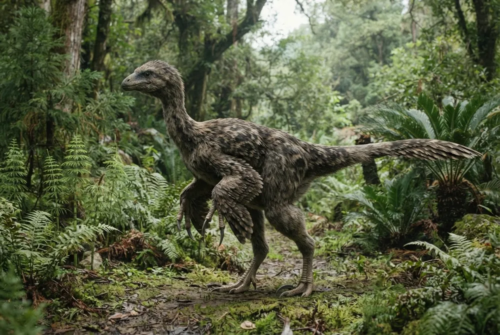 Eshanosaurus, tehisaru joonistatud