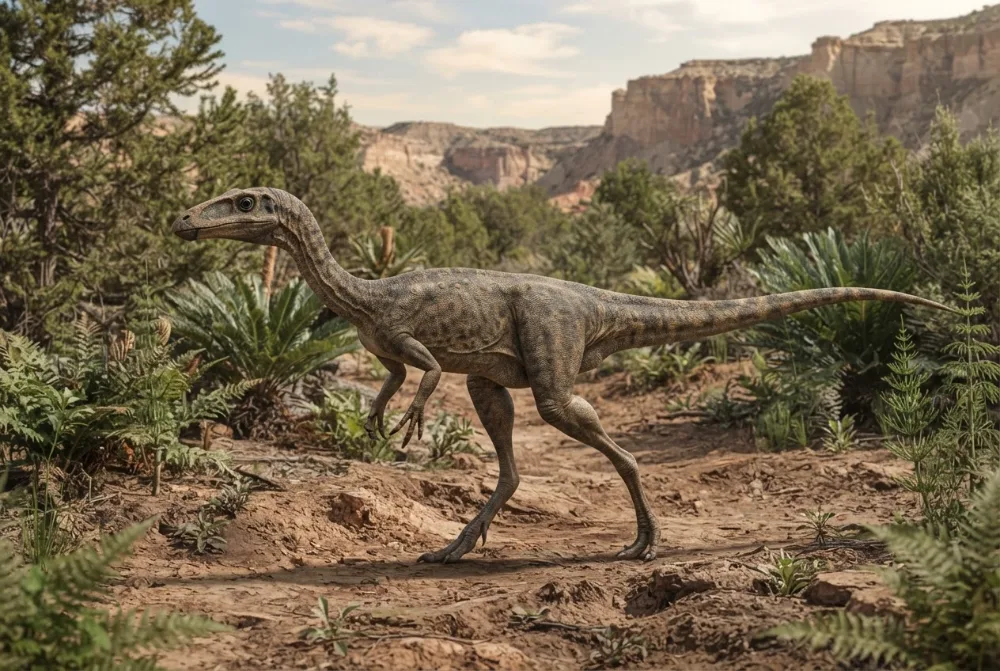 AI-made picture of Eucoelophysis