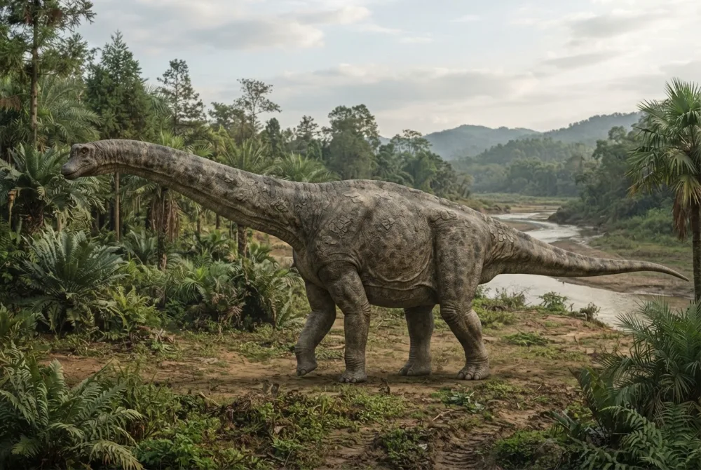 Gannansaurus, tehisaru joonistatud