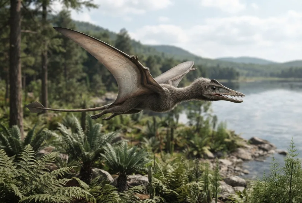 Gegepterus, tehisaru joonistatud