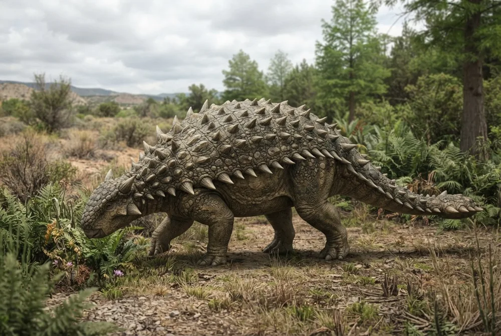 Glyptodontopelta, tehisaru joonistatud