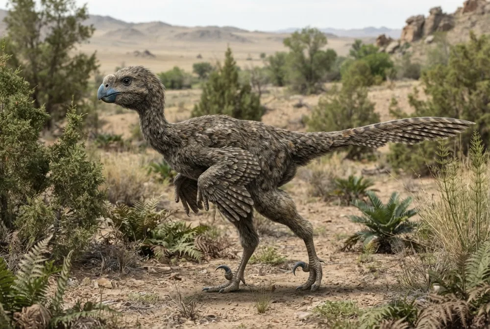 AI-made picture of Gobiraptor