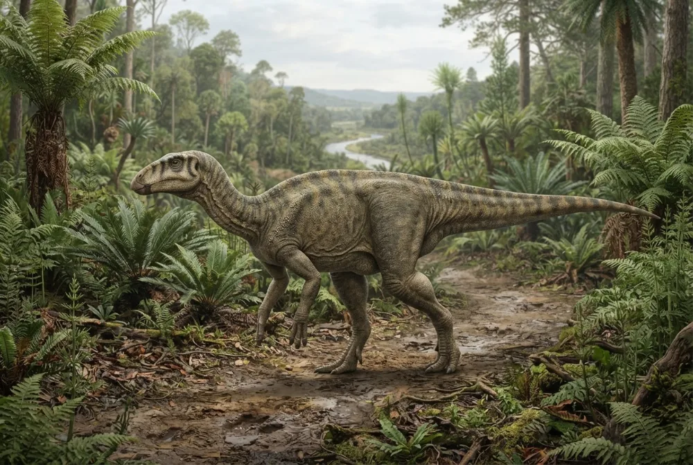 Gongpoquansaurus, tehisaru joonistatud