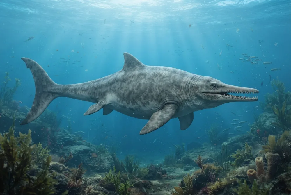 AI-made picture of Guizhouichthyosaurus