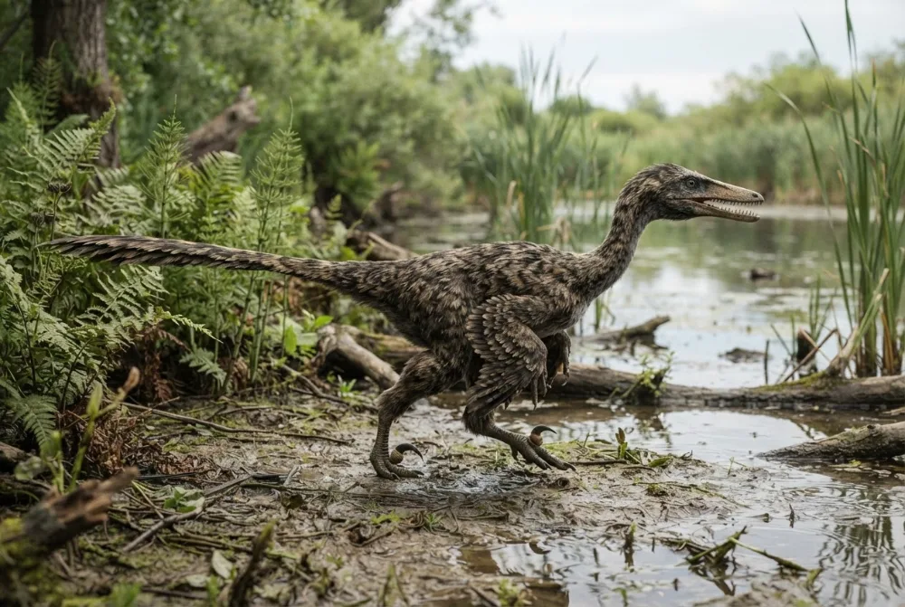 AI-made picture of Halszkaraptor