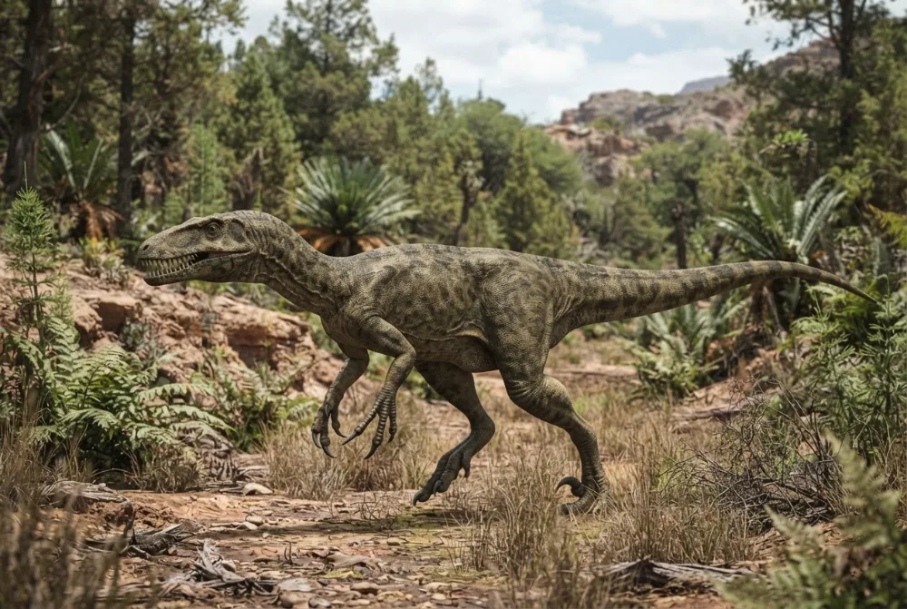 Herrerasaurus: obrazek zrobiony przez AI