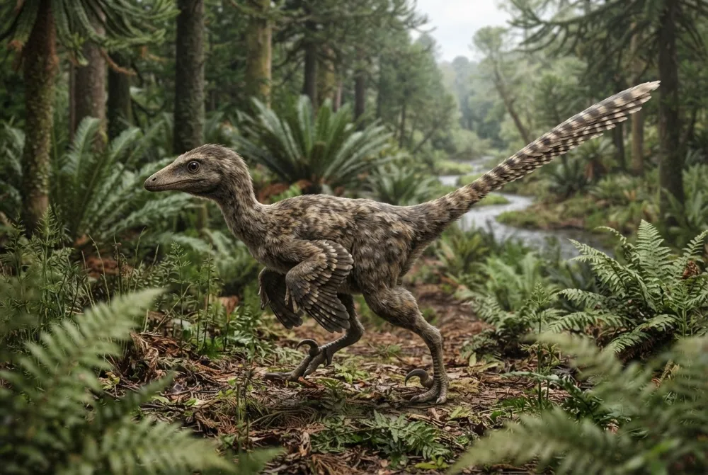 AI-made picture of Hesperornithoides